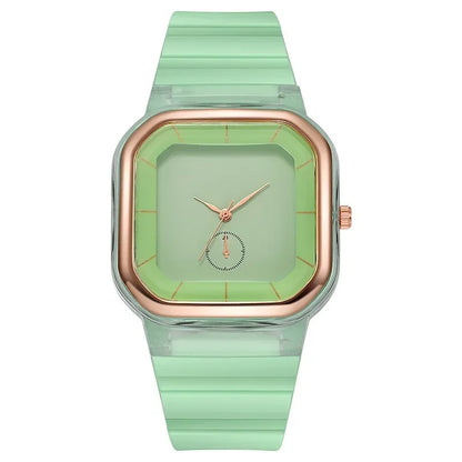 watch new square female watch student model children silicone diamond trend fashion ladies watch