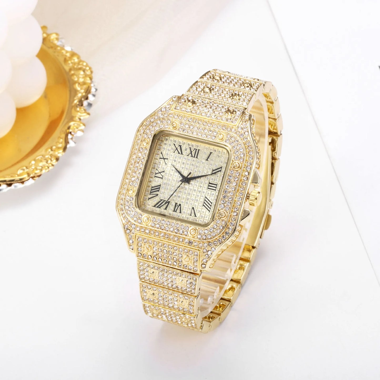 Fashion Women Bracelet Watches Gold Star Watch for Women Top Brand Luxury Steel Female Ladies Diamond Quartz Watch Reloj Mujer