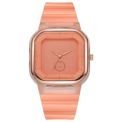 watch new square female watch student model children silicone diamond trend fashion ladies watch